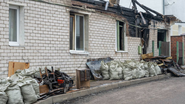 Professional Soot Cleanup technician working in Clearwater, MN